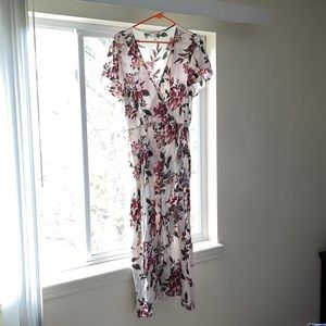 NWOT hi-low floral dress